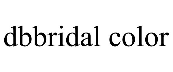 Trademark Logo DBBRIDAL COLOR