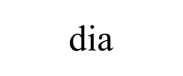 Trademark Logo DIA