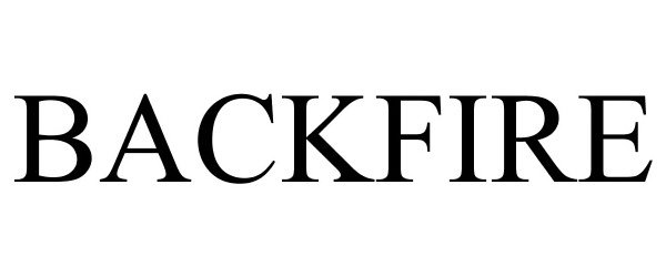 Trademark Logo BACKFIRE