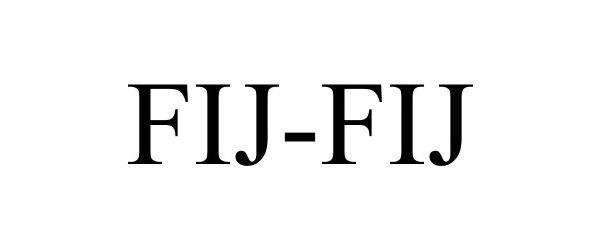 Trademark Logo FIJ-FIJ