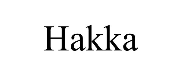 Trademark Logo HAKKA