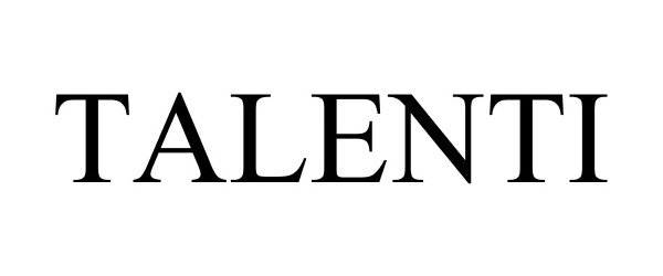 Trademark Logo TALENTI