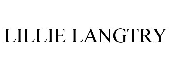 Trademark Logo LILLIE LANGTRY