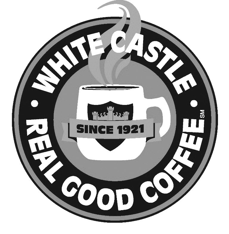 Trademark Logo WHITE CASTLE Â· REAL GOOD COFFEE Â· SINCE 1921