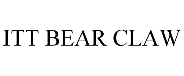 Trademark Logo ITT BEAR CLAW