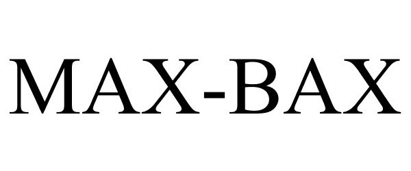Trademark Logo MAX-BAX