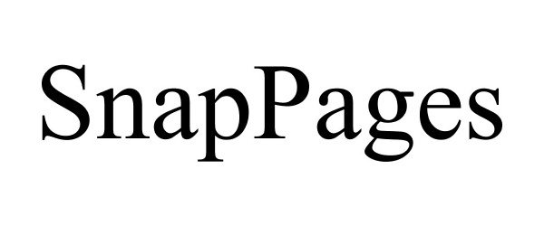 Trademark Logo SNAPPAGES