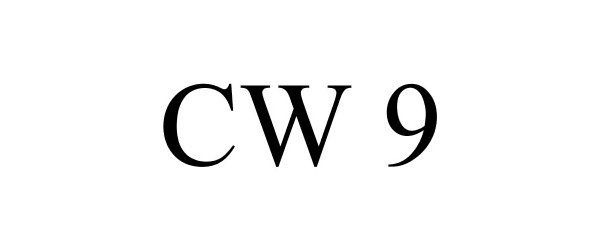 Trademark Logo CW 9