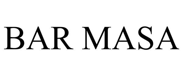 Trademark Logo BAR MASA