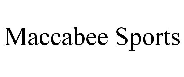  MACCABEE SPORTS