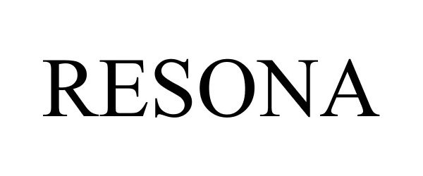 Trademark Logo RESONA