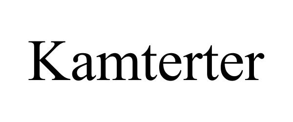 Trademark Logo KAMTERTER