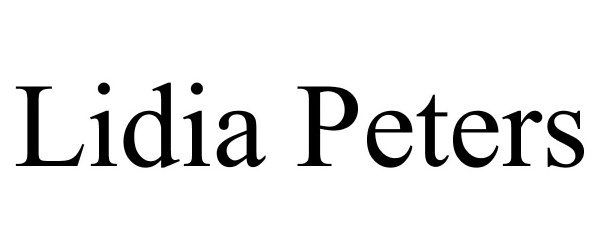 Trademark Logo LIDIA PETERS