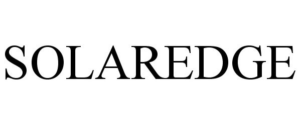 Trademark Logo SOLAREDGE