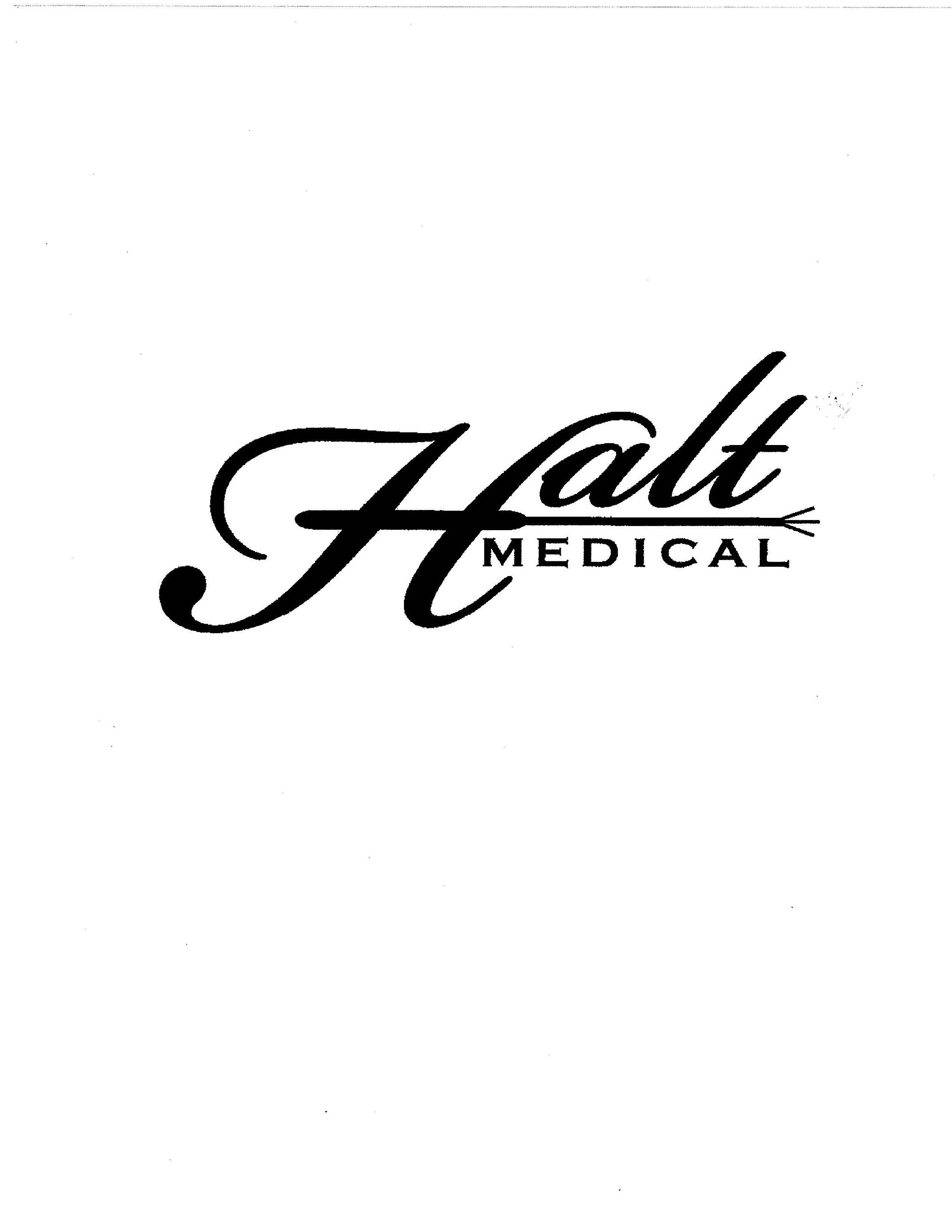 Trademark Logo HALT MEDICAL