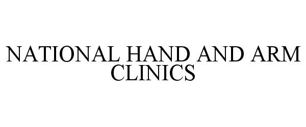  NATIONAL HAND AND ARM CLINICS
