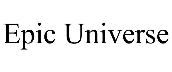 Trademark Logo EPIC UNIVERSE