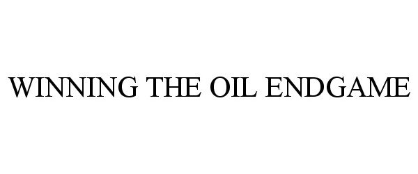  WINNING THE OIL ENDGAME