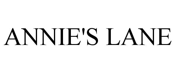 Trademark Logo ANNIE'S LANE