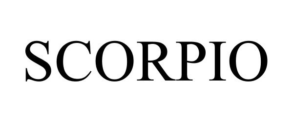 Trademark Logo SCORPIO
