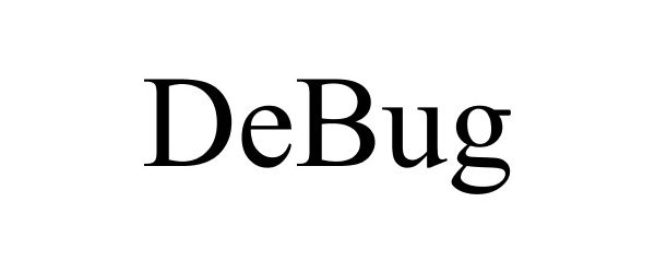 Trademark Logo DEBUG
