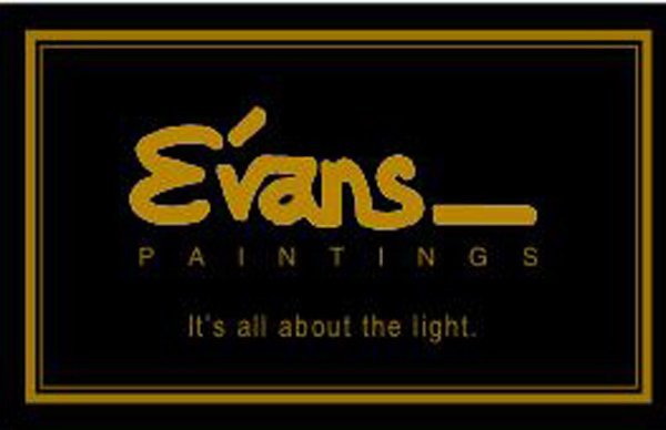 Trademark Logo EVANS PAINTINGS IT'S ALL ABOUT THE LIGHT.