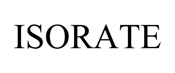 Trademark Logo ISORATE