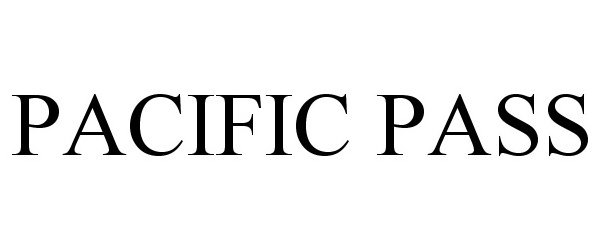 Trademark Logo PACIFIC PASS