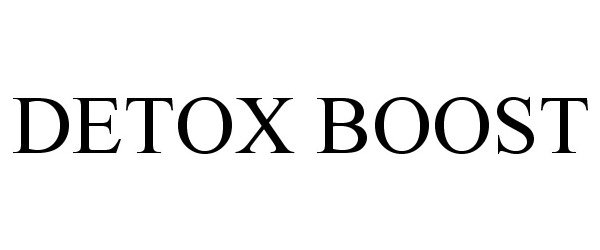 Trademark Logo DETOX BOOST