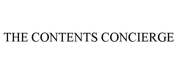 Trademark Logo THE CONTENTS CONCIERGE