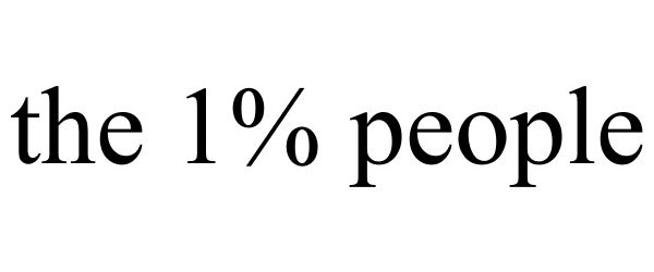  THE 1% PEOPLE