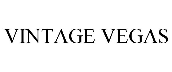 Trademark Logo VINTAGE VEGAS