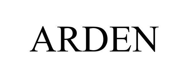 Trademark Logo ARDEN