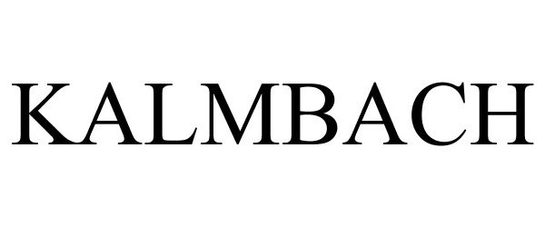 Trademark Logo KALMBACH