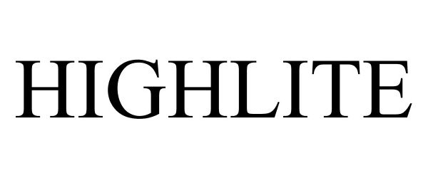 Trademark Logo HIGHLITE