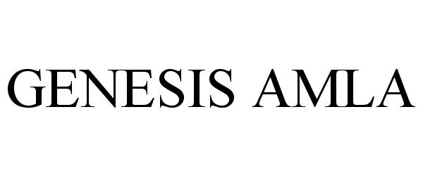 Trademark Logo GENESIS AMLA