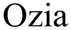 Trademark Logo OZIA