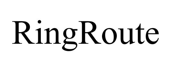 Trademark Logo RINGROUTE
