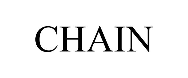 Trademark Logo CHAIN