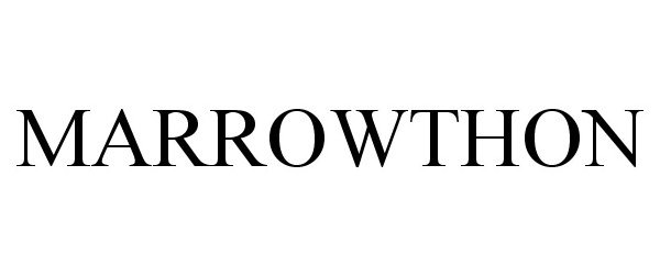 Trademark Logo MARROWTHON