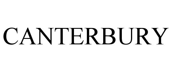 Trademark Logo CANTERBURY