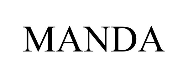 Trademark Logo MANDA