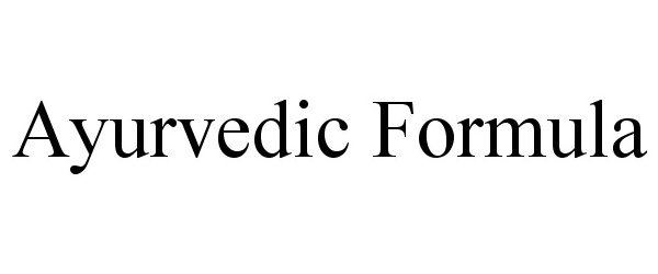 Trademark Logo AYURVEDIC FORMULA