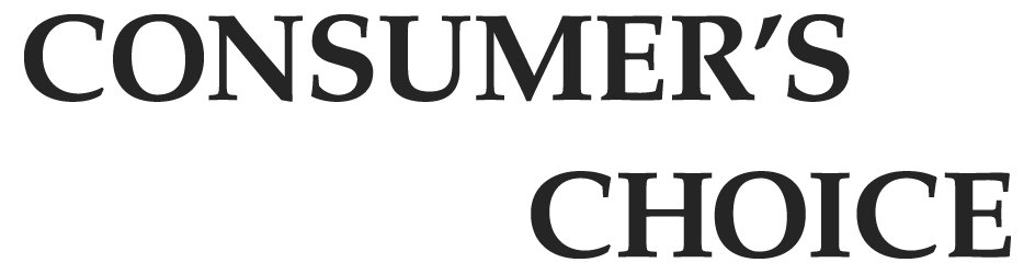 Trademark Logo CONSUMER'S CHOICE