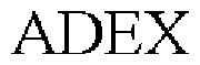 Trademark Logo ADEX