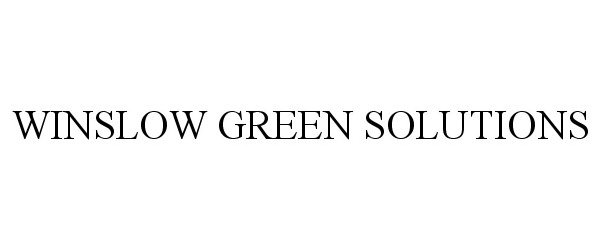  WINSLOW GREEN SOLUTIONS