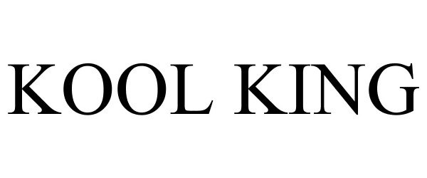 Trademark Logo KOOL KING