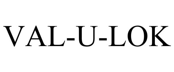Trademark Logo VAL-U-LOK