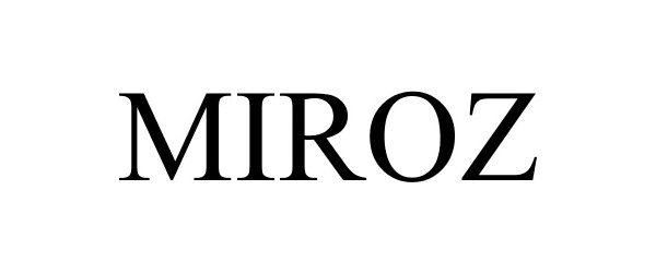 Trademark Logo MIROZ
