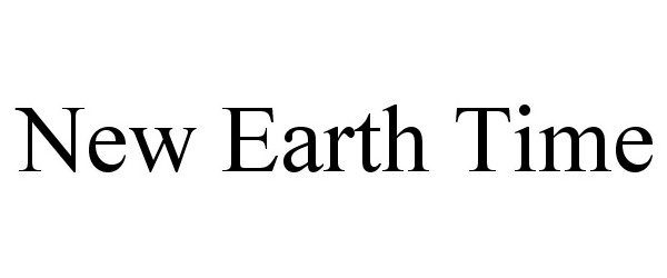 NEW EARTH TIME